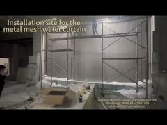 Presenta tende a spirale in rete metallica con fori diamantati per la divisione dello spazio per te