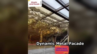 Commerciale del pannello per facciate continue in rete architettonica metallica con facciata a vento cinetico