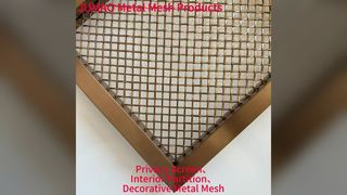 Inserti in rete per armadietti con ante in rete metallica decorativa. Schermo divisorio interno