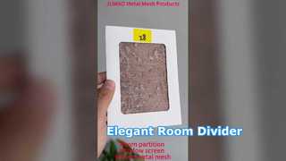 Schermo decorativo per finestra divisorio in rete metallica intrecciata in rete metallica per interni