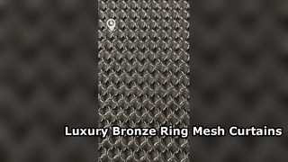 Maglia ad anello metallico in acciaio inossidabile | Tenda decorativa architettonica in cotta di maglia