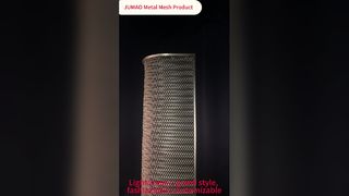 Schermo divisorio personalizzato curvo in rete metallica decorativa a spirale in acciaio inossidabile