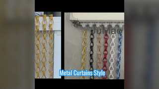 Tende a catena in metallo Stile moderno e privacy
