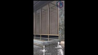 Schermo a rete intrecciata in metallo decorativo per esterni