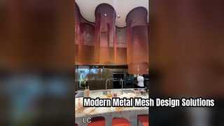 Partizione per la privacy della decorazione della maglia architettonica del soffitto a spirale della maglia metallica