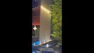 Applicazione per interni Tenda d'acqua con luci