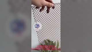 Tende in metallo colorato Tende in rete metallica Tende in metallo decorativo Personalizzato, prezzo leggero di lusso