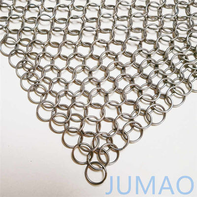 OEM Interni Ring Mesh Curtain Chainmail Fireplace Curtain