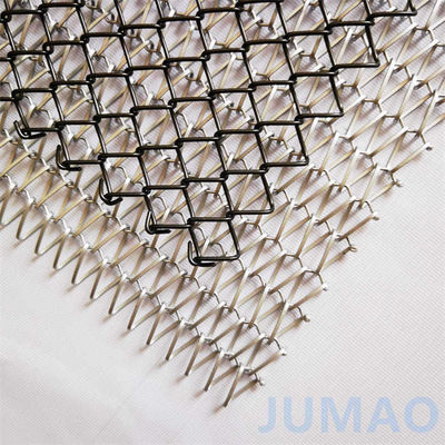 Diamante rete metallo cortina divisore Jumao Sprial metallo decorativo tende