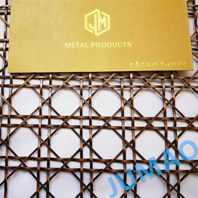 Metallo antico Architettura Decorativa Filato Reti Rotondo Buco Diamante Apertura 60%