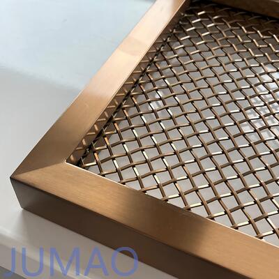 Divisori per Ambienti con Pannelli Architettonici in Rete Metallica Decorativa e Decorazione d'Interni