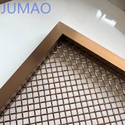 Pannelli di maglia di filo di alluminio decorativo con disegni unici per facciate di edifici