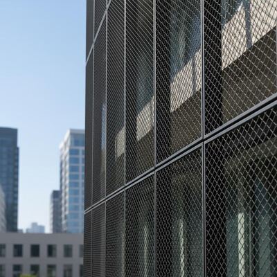 Pannelli di rivestimento a maglia nera schermo di filo architettonico costruzioni facciate