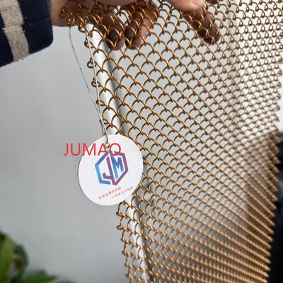 Opere d'arte Maglia metallica decorativa Rivestimento dell'ascensore Maglia architettonica tessuta metallica