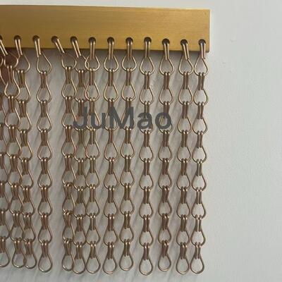 Catene in alluminio e metallo, tende a legame a catena, tende a soffitto, tende a divisori robuste per spazi industriali e commerciali