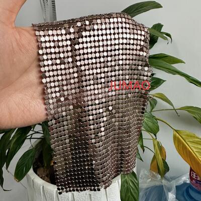 Tenda decorativa in rete metallica Tende con paillettes metalliche Schermo divisorio per interni