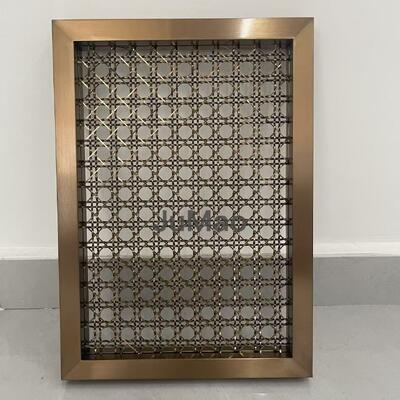 Tessuto metallico decorativo con trasparenza dal 20 all'80 percento, realizzato in SS 304, 316 e 316L, perfetto per decorazioni di soffitti e pannelli murali