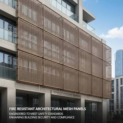 Pannelli di rete architettonica resistenti al fuoco progettati per soddisfare gli standard di sicurezza