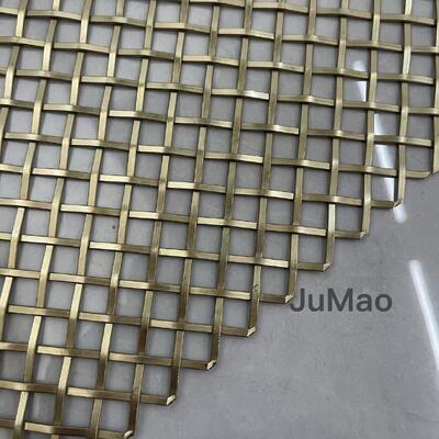 Maglieria architettonica in metallo progettata per le facciate degli edifici, gli ombrelloni, le balaustrade e le divisorie decorative degli interni