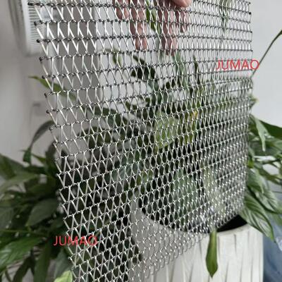 Griglia metallica a spirale in acciaio inossidabile colorato con dimensioni personalizzabili per applicazioni architettoniche durevoli e resistenti alla corrosione