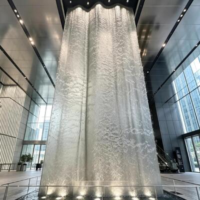 Schermo decorativo per acqua con cortina d'acqua in acciaio inossidabile per esterni e interni